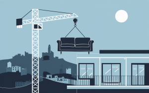 הובלת דירה בטירת הכרמל עם מנוף