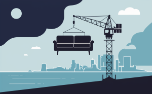 הובלת רהיטים כבדים בקריית ים עם מנוף