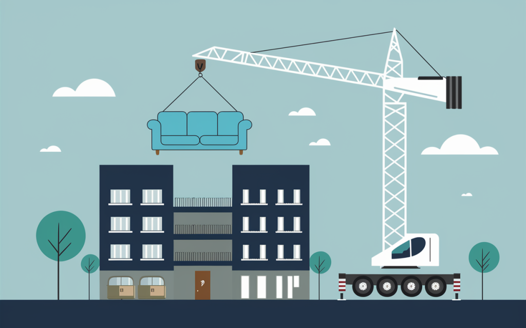 מעבר דירה בקריית מוצקין עם מנוף הרמה