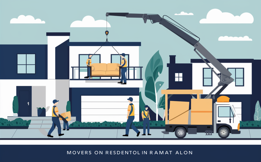 מעבר דירה ברמת אלון עם מנוף